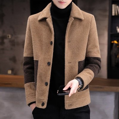 Áo khoác dạ nam cổ bẻ phong cách trẻ trung hàng cao cấp siêu ấm