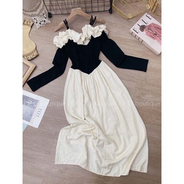 VÁY BÈO VAI TIỂU THƯ