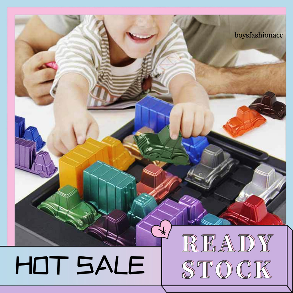 EDUT Rush Hour Shift Strategy Children Educational Game Traffic Assembly Chessboard