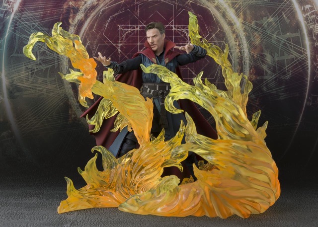 Mô hình Shf Marvel chính hãng Bandai - Doctor Strange - Phiên bản full lửa