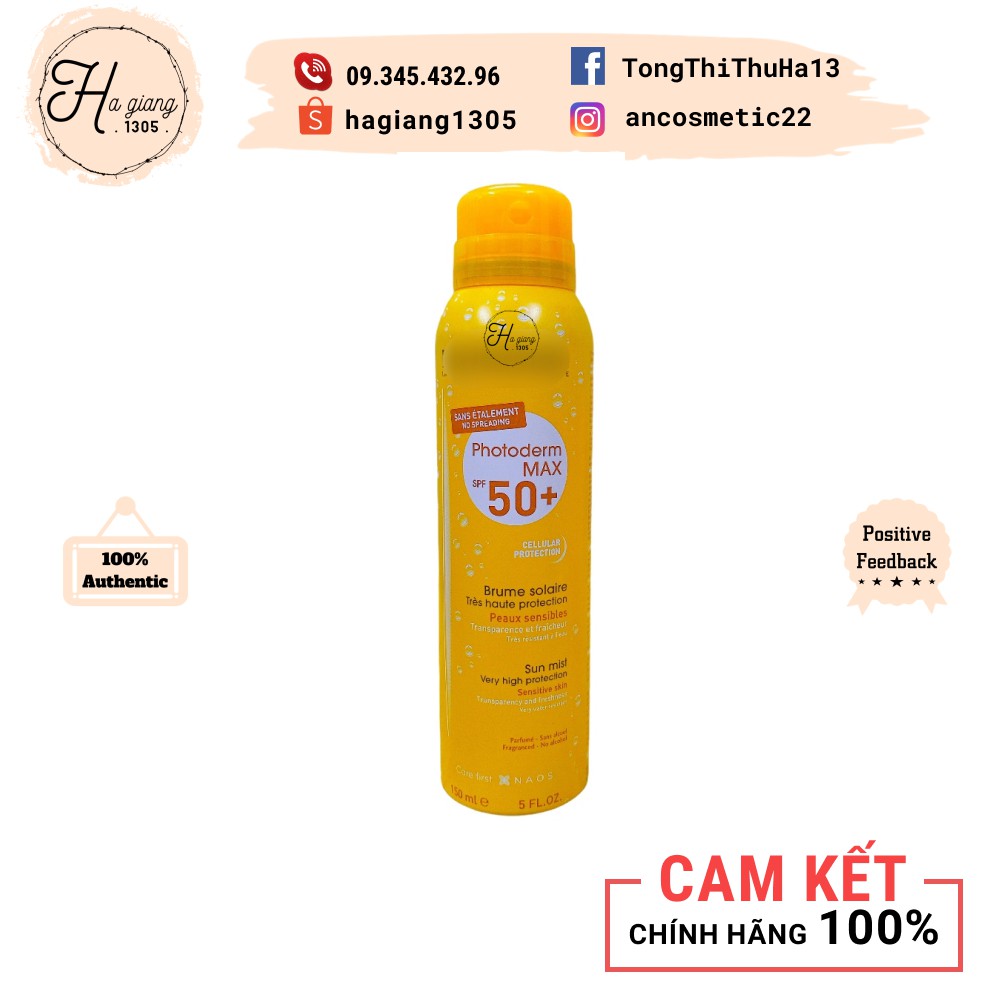 Xịt Chống Nắng CHống nước Photoderm Max Sun Spray Very High Protection