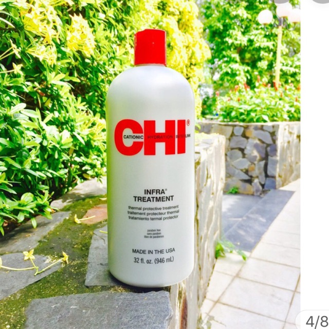 Dầu xả dưỡng tóc CHI Infra Treatment phục hồi tóc khô và hư tổn 946ml