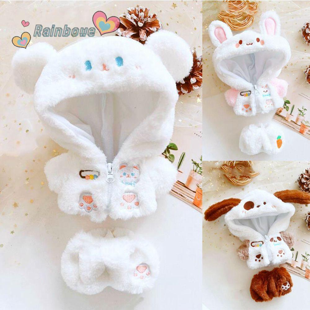 Bộ Quần Áo Bằng Cotton Màu Sắc Cầu Vồng Dành Cho Búp Bê 20cm