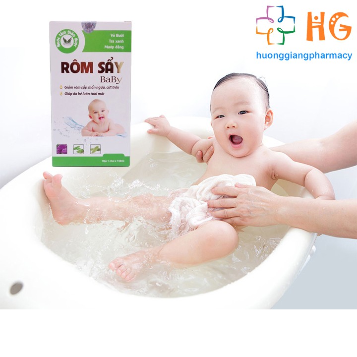 Rôm Sẩy Baby - Giảm rôm sẩy, mẩn ngứa, cứt trâu, giúp da bé luôn tươi mát (Chai 150ml)