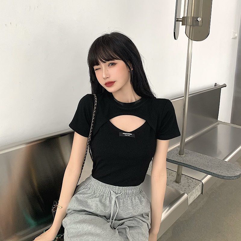 Áo thun COZOK tay ngắn form ôm kiểu dáng hợp thời trang