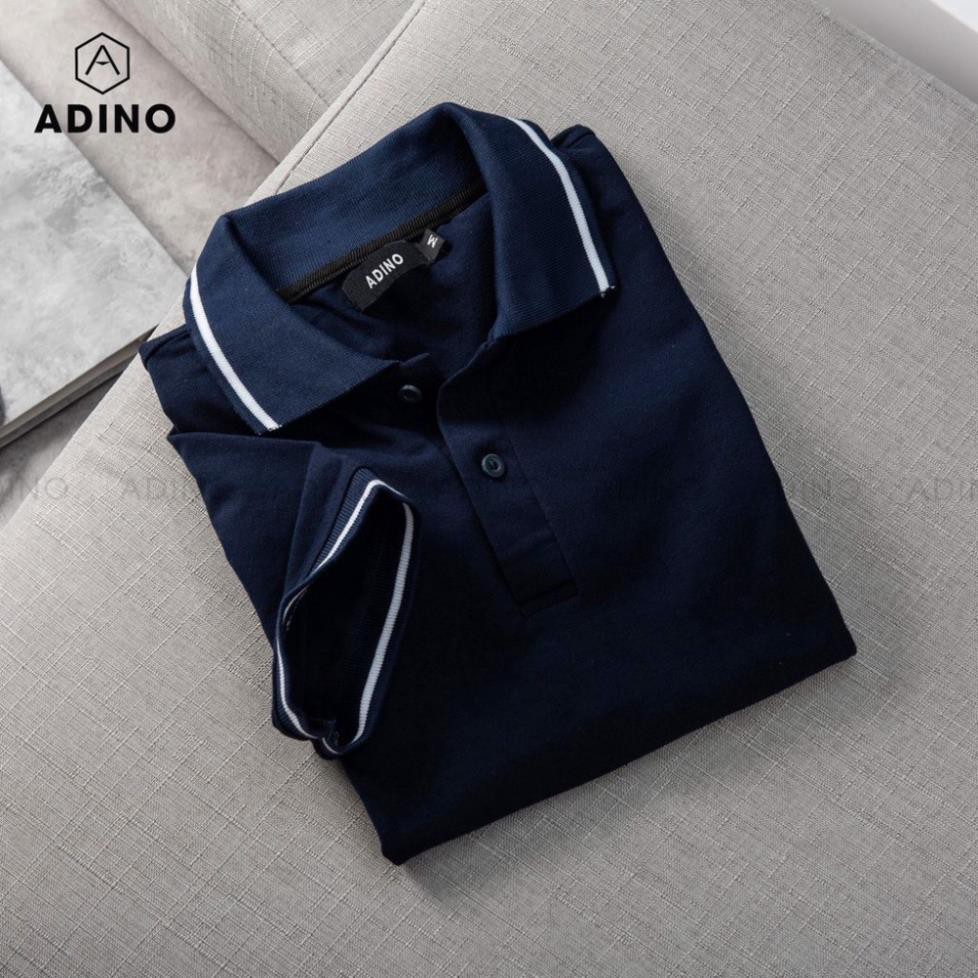 Áo Phông Polo Đôi Nam,Nữ ADINO Áo Polo Sản Xuất Trong Nươc Chất Liệu Cotton Thấm Hút Mồ Hôi, Cổ Tay Lỡ  ྇