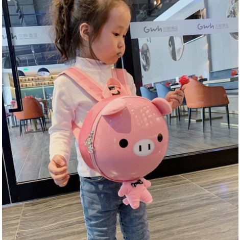 Balo trứng cho bé mầm non ba lô mẫu giáo nắp nhựa hình thú đáng yêu ngộ nghĩnh chống va đạp chống nước cao cấp BL01