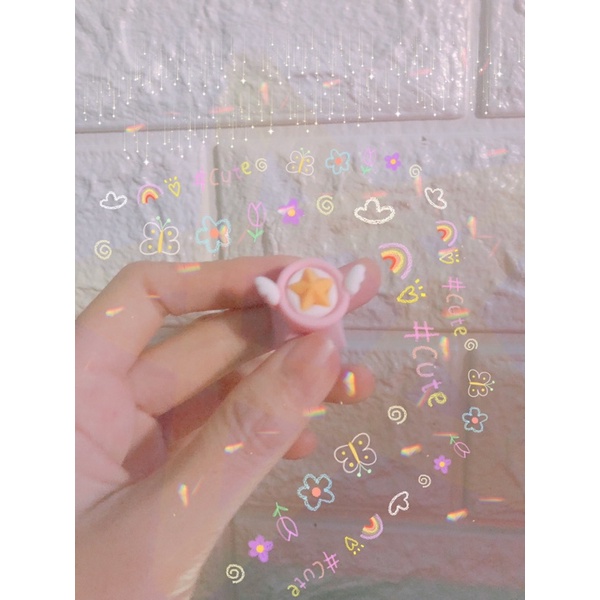Keycap chân mèo, cardcaptor sakura, mông mèo nơ hồng