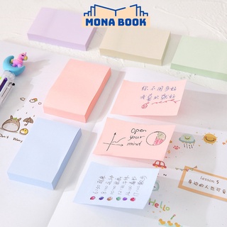 Giấy note ghi chú Monabook 5 màu pastel, giấy ghi chú dễ thương