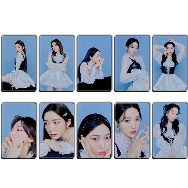 flowersqueen Set 10 Thẻ Hình Dán In Chữ Red Velvet The ReVe Festival 2022