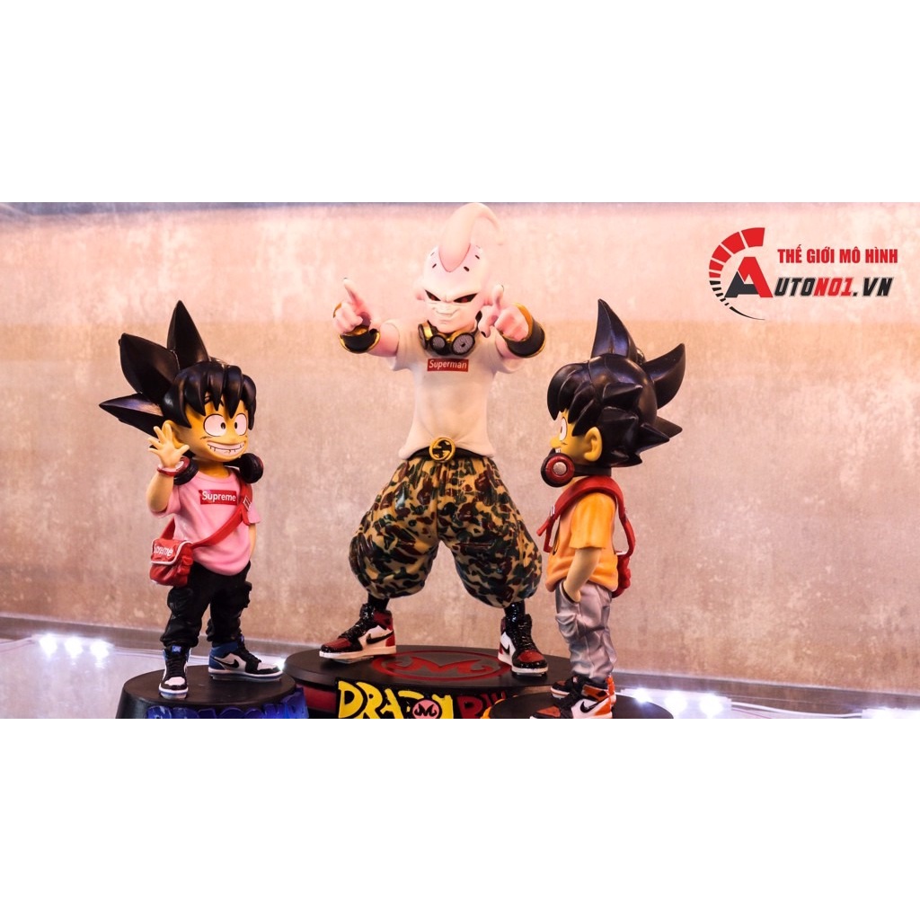 MÔ HÌNH NHÂN VẬT DRAGONBALL  GOGETA 27CM - MA BƯ SUPREME 25CM - GOTEN SUPREME