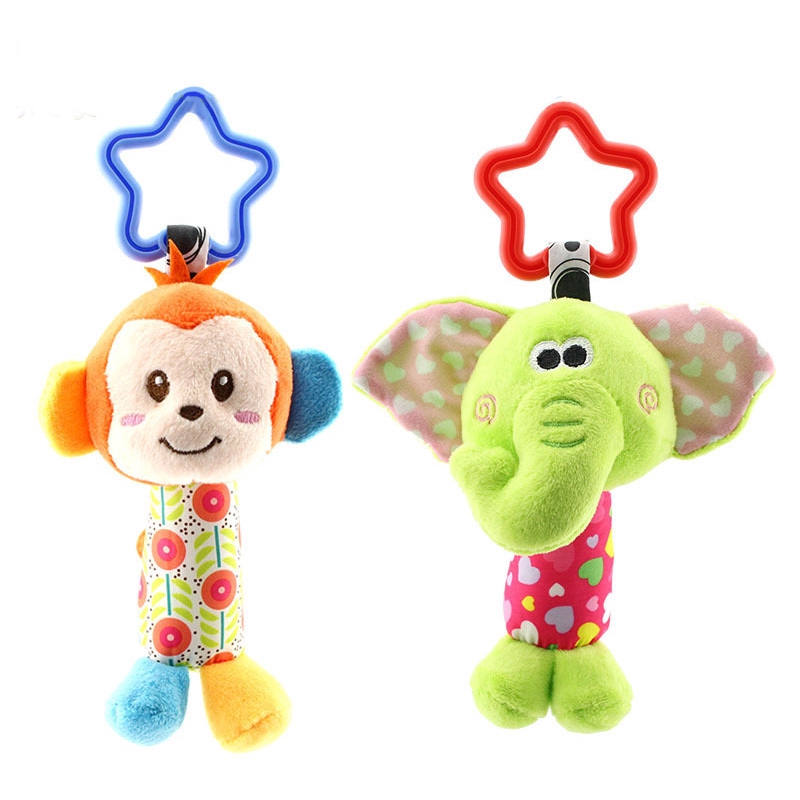 Baby Lovely Doll Rattle Cartoon Animal Bell Sound Toys