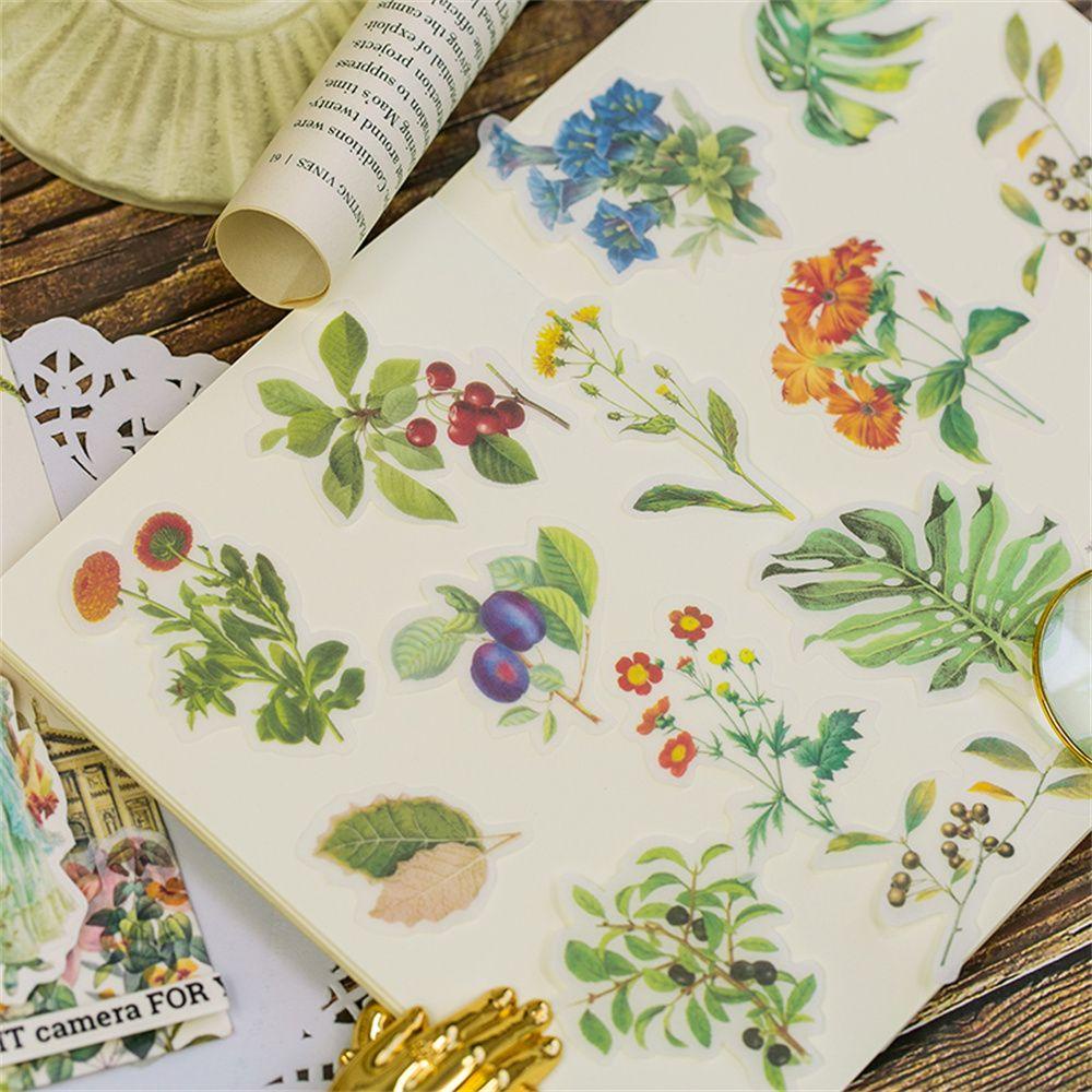 Set 60 Sticker Đánh Dấu Cây Trồng Dùng Trang Trí Sổ Tay
