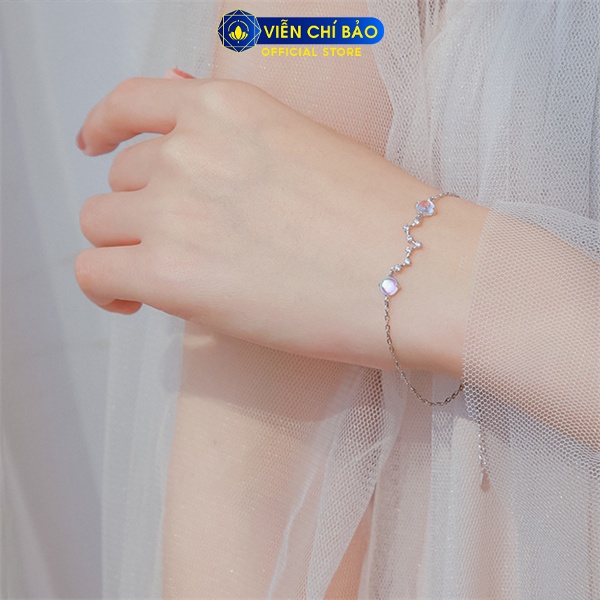 Lắc tay tiểu hành tinh Big Dipper chất liệu bạc Ý 925 thời trang phụ kiện trang sức Viễn Chí Bảo L400703