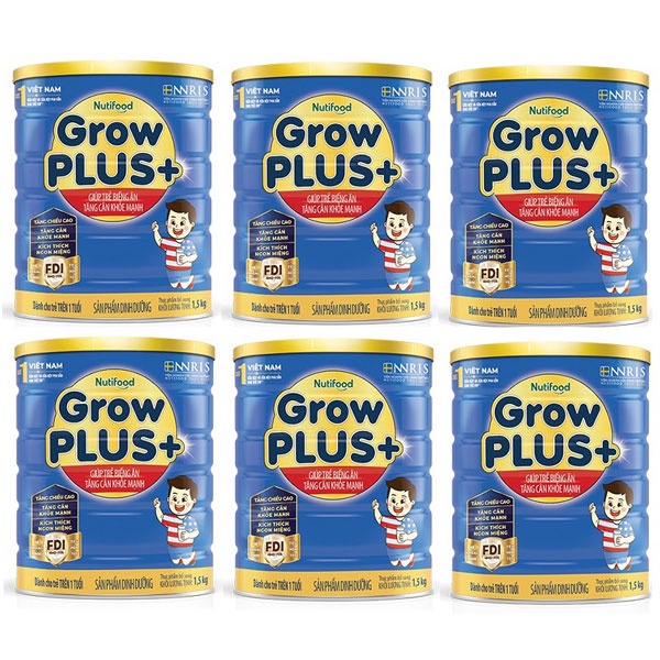 Sữa bột Nuti grow plus xanh NNRIS 900g/1500g