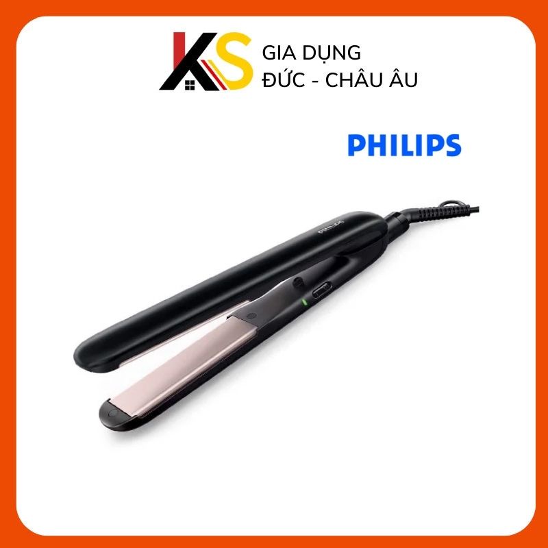 Máy ép tóc Philip HP8321/00 thiết kế gọn đẹp, màu đen sang trọng, thích hợp cho việc tạo kiểu thẳng, làm xoăn