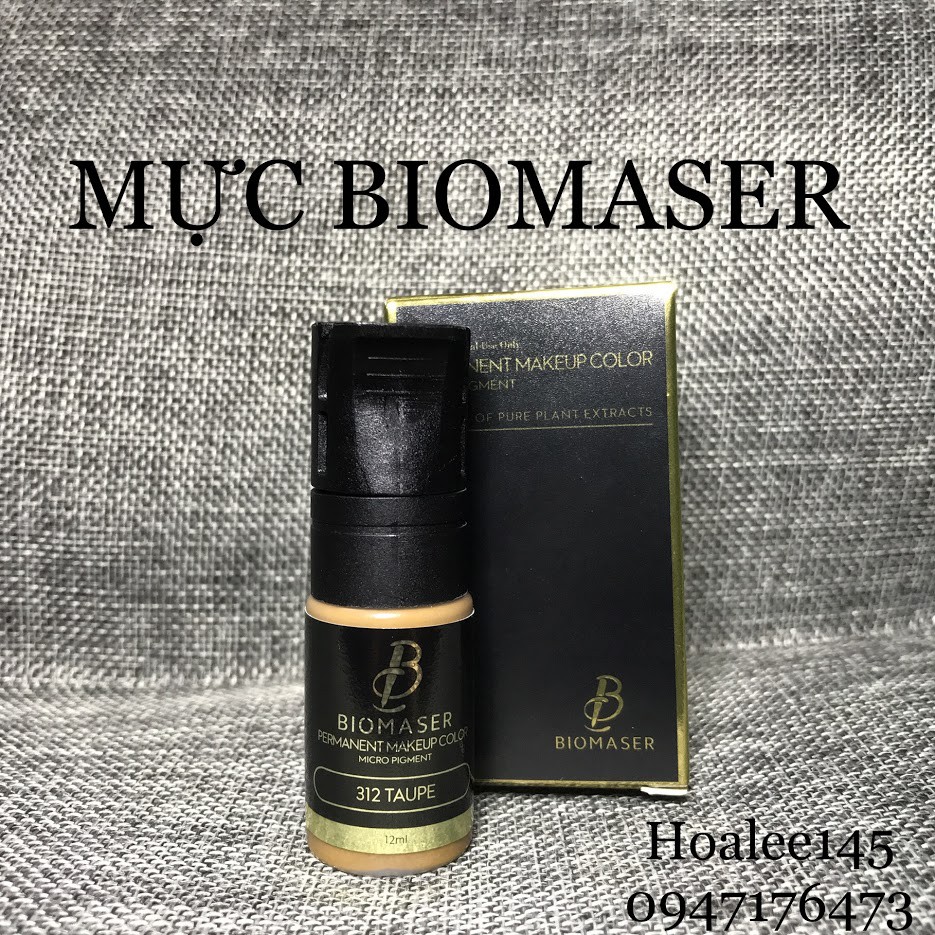 mực phun biomaser, bám nhanh, màu đậm sau bong