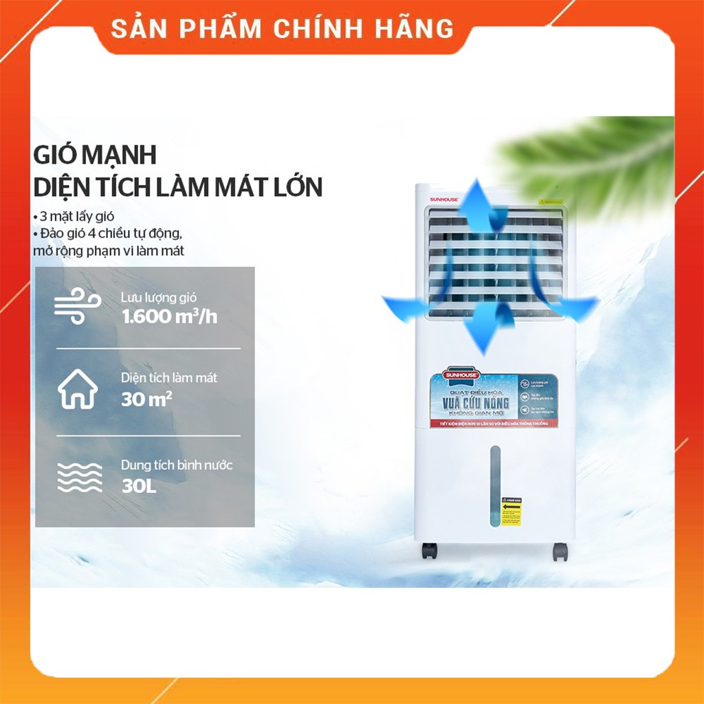 Quạt Điều Hoà, Máy Làm Mát Không Khí SUNHOUSE SHD7721, Siêu Bền, Tuổi Thọ Cao | BigBuy360 - bigbuy360.vn