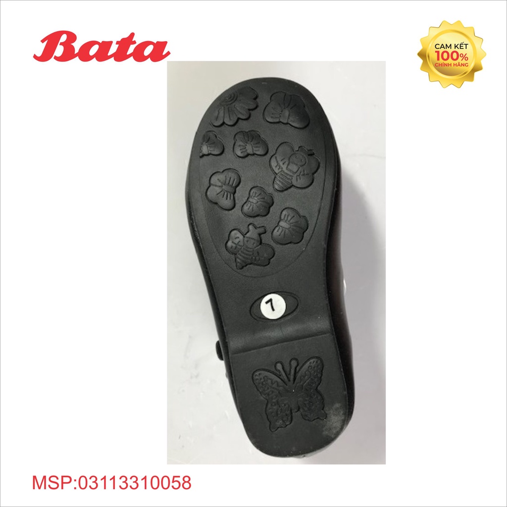 Giày búp bê trẻ em BATA màu đen (1516010)