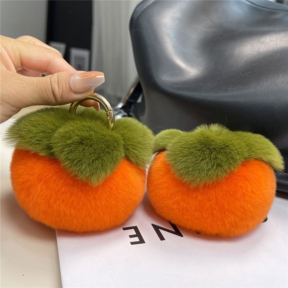 Móc Chìa Khóa Xe Hơi Đồ Chơi Nhồi Bông Persimmon 4 Màu Mềm Mại