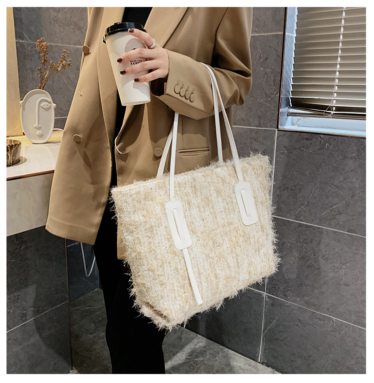 Túi đeo vai bằng vải len thời trang thanh lịch cho nữ IELGY