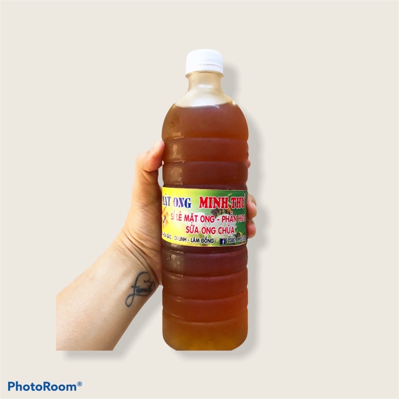 [SIÊU RẺ] [1 Lít] Mật Ong Hoa Cà Phê Nguyên Chất - Đặc Sản Lâm Đồng - Mật Ong Nuôi Tự Nhiên