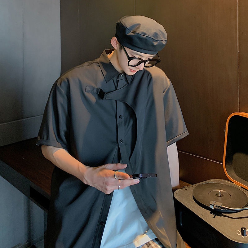 Áo Sơ Mi Tay Ngắn Phong Cách Hàn Quốc Thời Trang Cho Nam