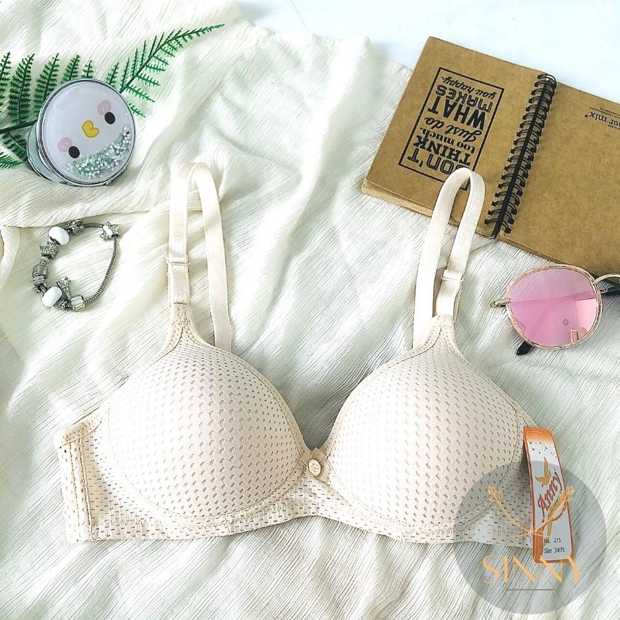Áo ngực nữ Thái Lan Anny, áo lót không đệm, đồ lót không gọng thông hơi mã 275, Sinny