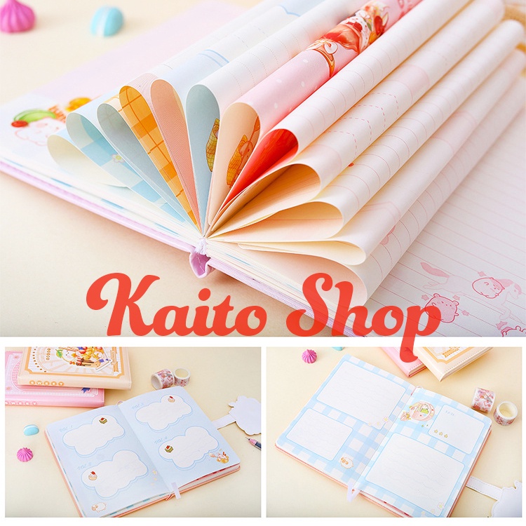 Sổ Tay A5 Hamster Sweet 196 - Sổ Tay Dễ Thương Bìa Da - Sổ Ghi Chép - Nhật Ký - Daily Planner