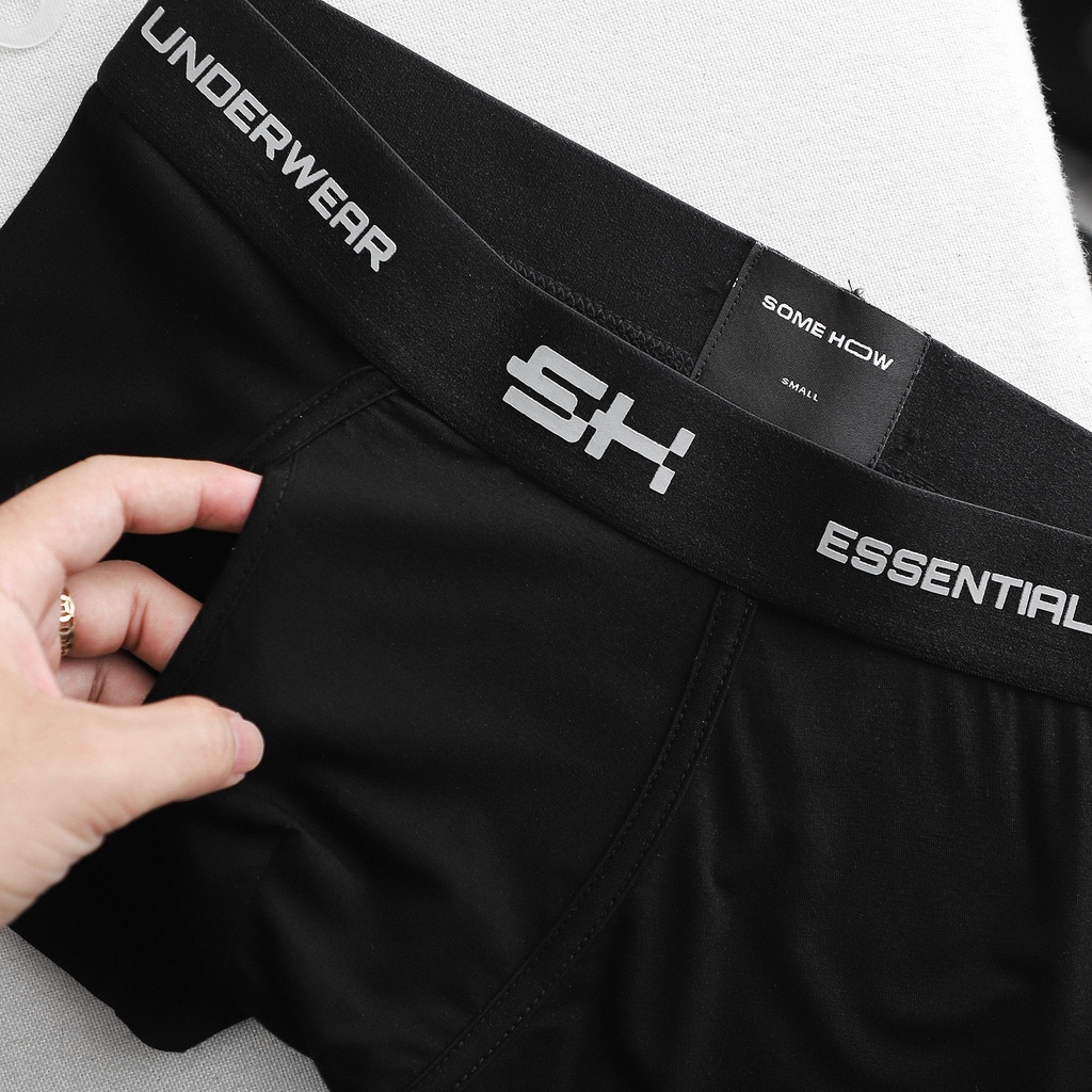 Quần Boxer Bamboo Essentials BW , Chất Vải Thun cotton Co Giãn Cao Cấp, PK000917, SOMEHOW