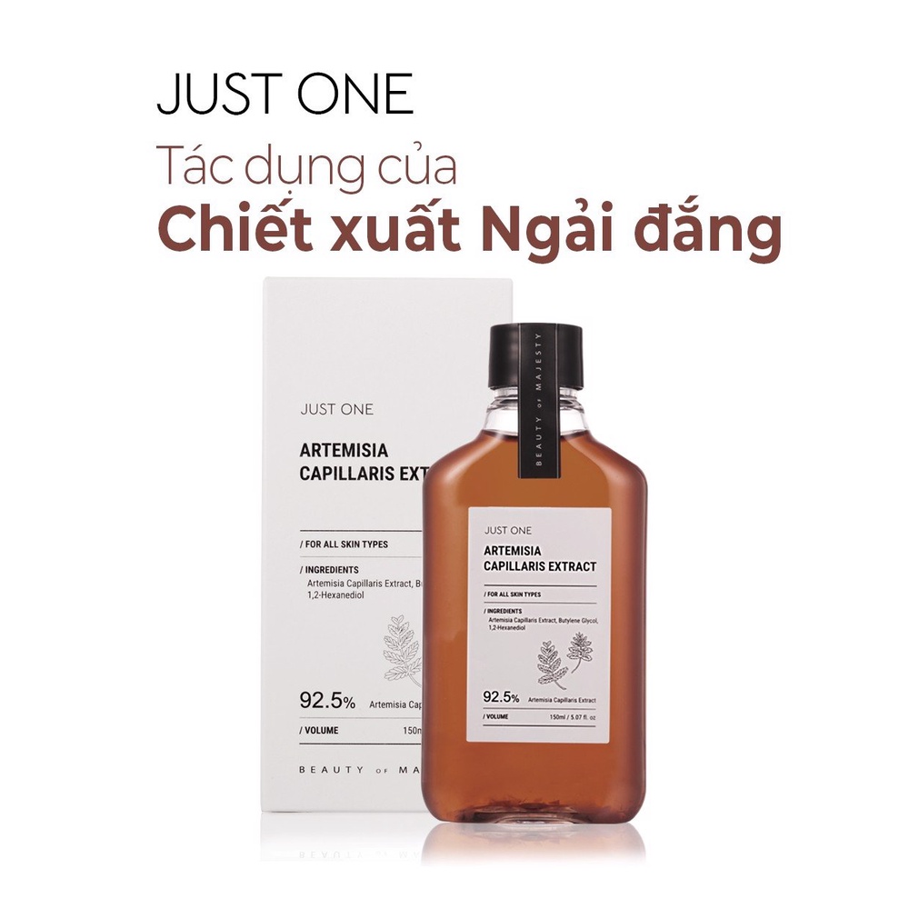 Nước Thần B.O.M Just One Artemisa Capillaris Extract Tinh Chất Ngải Đắng 92,5% Cho Mọi Loại Da 150ml