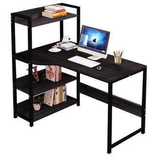office.gaming.chair19🔰Bàn làm việc học tập kèm giá sách Mẫu H2 Đặc Biệt mặt bàng đường cong tinh xảo uốn lượn