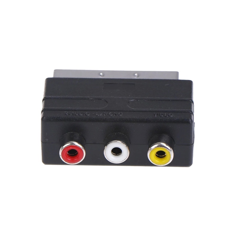 Bộ Chuyển Đổi Đầu Cắm BT 21Pin Scart Sang 3 RCA Cho TV AV DVD S-Video