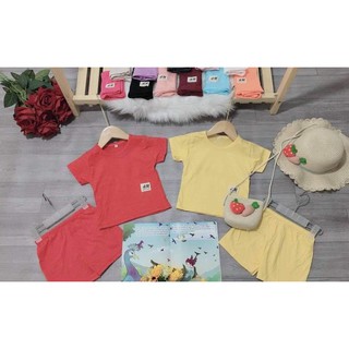 Bộ đồ HM cotton mùa hè cho bé trai, gái 7-18kg