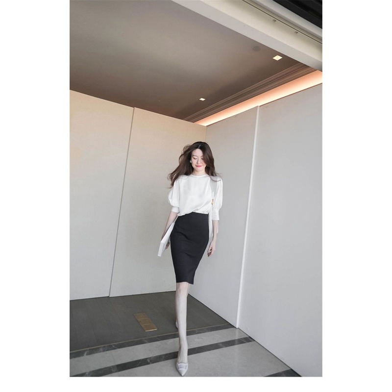 áo sơ mi voan tay ngắn thời trang nữ