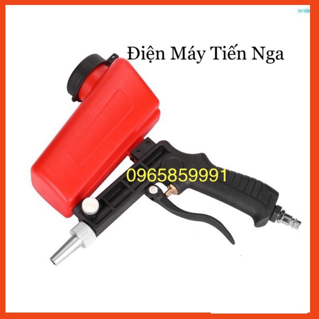 [SALE] Súng Phun Cát Khí Nén Dạng Bình Đỏ 90 psi