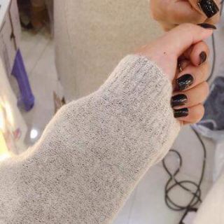 Đầm len qc