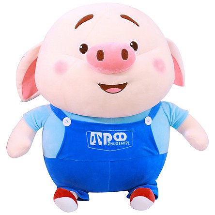 Gấu Bông Heo Mặc Yếm  Khổng Lồ Size To Nhất - Lợn Heo Bông Siêu To - Quà tặng ý nghĩa