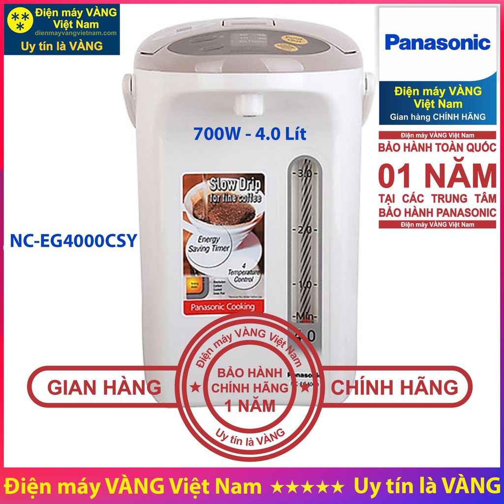 Bình thủy điện Panasonic NC-EG2200CSY NC-EG3000CSY NC-BG3000CSY NC-EG4000CSY NC-HU301PZSY - Hàng chính hãng