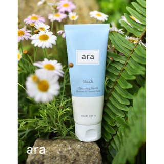 Sữa rửa mặt dạng kem ara miracle cleansing foam 100ml