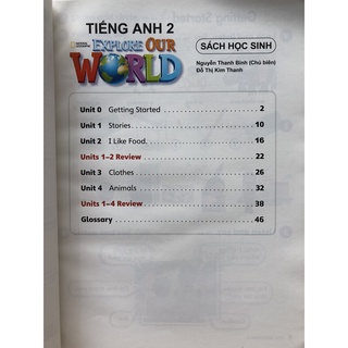 Sách Tiếng Anh 2 - Explore our world (Cánh Diều) - bán kèm 3 vở ô ly 48 trang