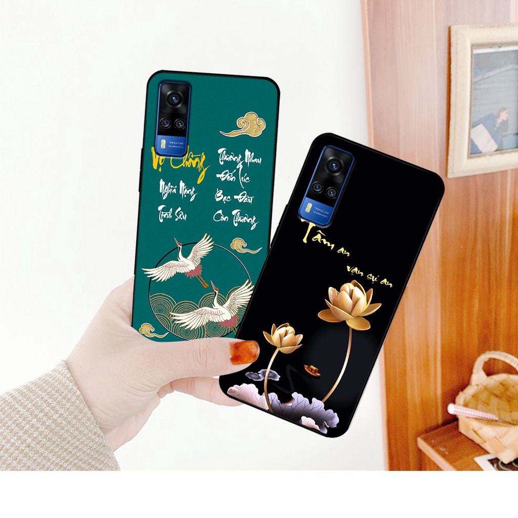 Ốp lưng Vivo Y51 2020 - Vivo Y53s - Vivo Y72 5G in hình phong cách chữ thư pháp cha mẹ, tài lộc