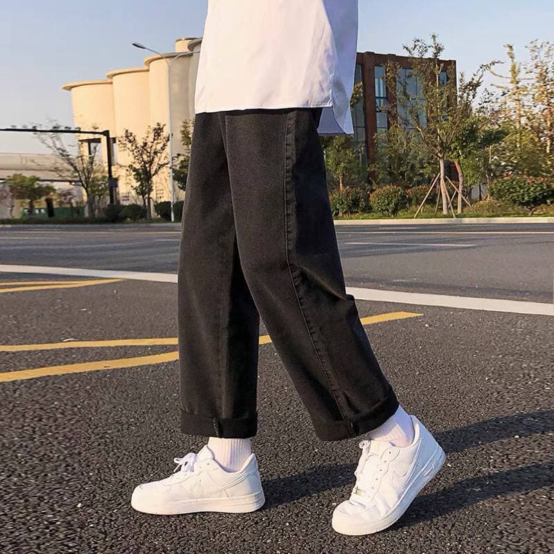 Quần bò nam MALTRIK, quần bò ống rộng, quần bò đen ống rộng, quần jean đen ống rộng dáng Hàn hottrend 2022 | BigBuy360 - bigbuy360.vn