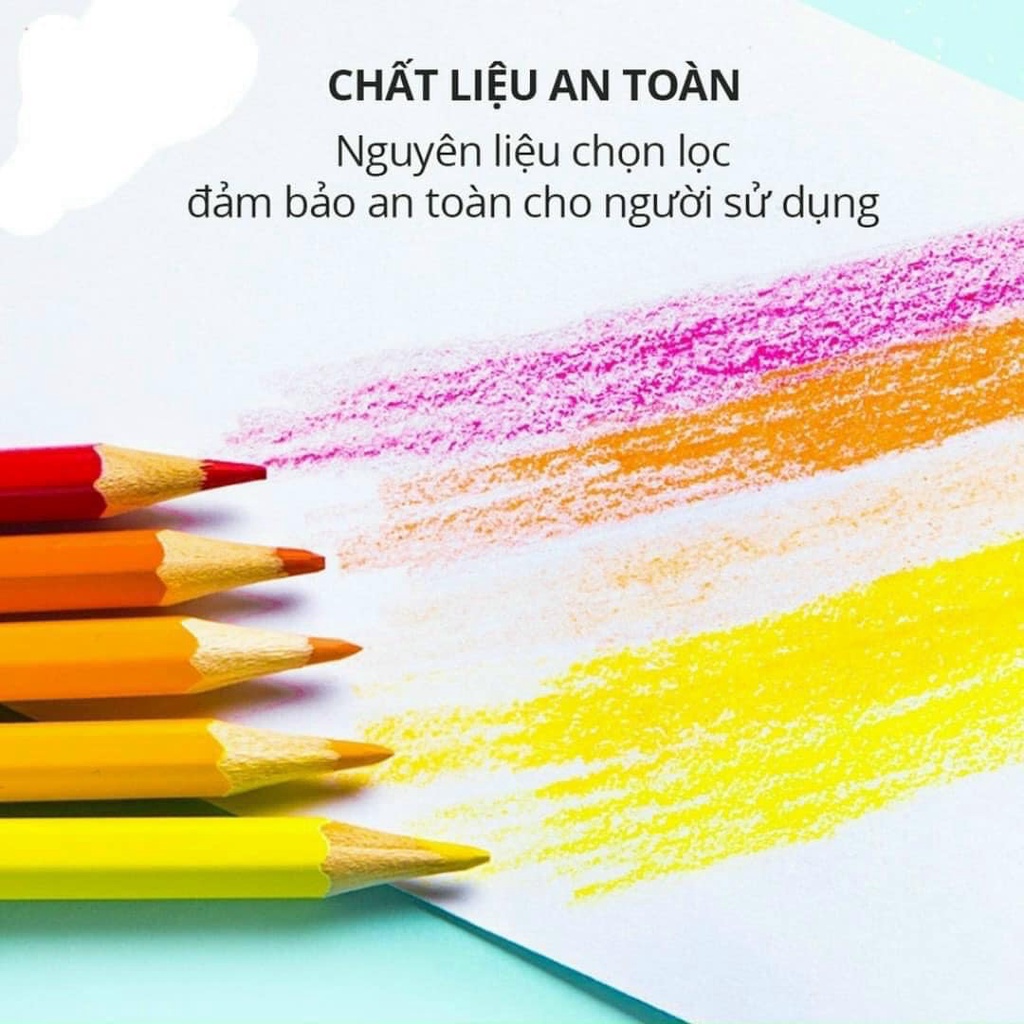 HỘP 24 CÂY BÚT CHÌ GỖ MÀU CHO BÉ RÈN LUYỆN MỸ THUẬT, HÀNG CAO CẤP KHÔNG CHẤT ĐỘC HẠI