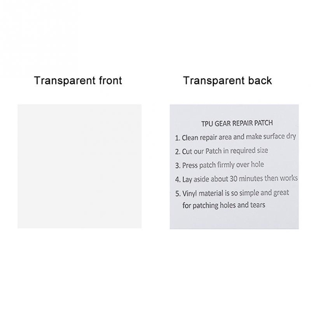 Miếng dán trong suốt dùng sửa chữa lều/hồ bơi bơm hơi tiện dụng