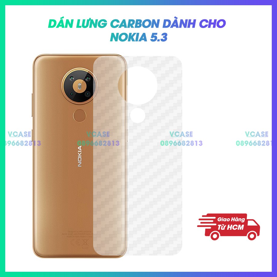 Miếng Dán Lưng Cacbon Dành Cho Nokia 5.3