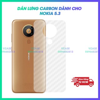 Miếng Dán Lưng Cacbon Dành Cho Nokia 5.3