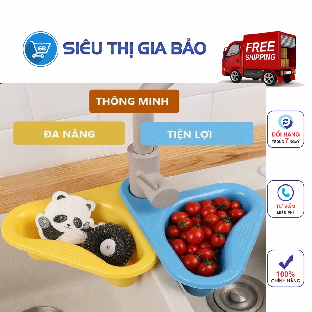 Giỏ lọc rác bồn rửa chén hình tam giác- giao màu ngẫu nhiên