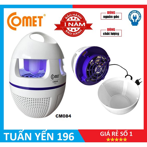 [GIAO HỎA TỐC 1H] Đèn bắt muỗi Comet CM048 cao cấp bảo hành chính hãng