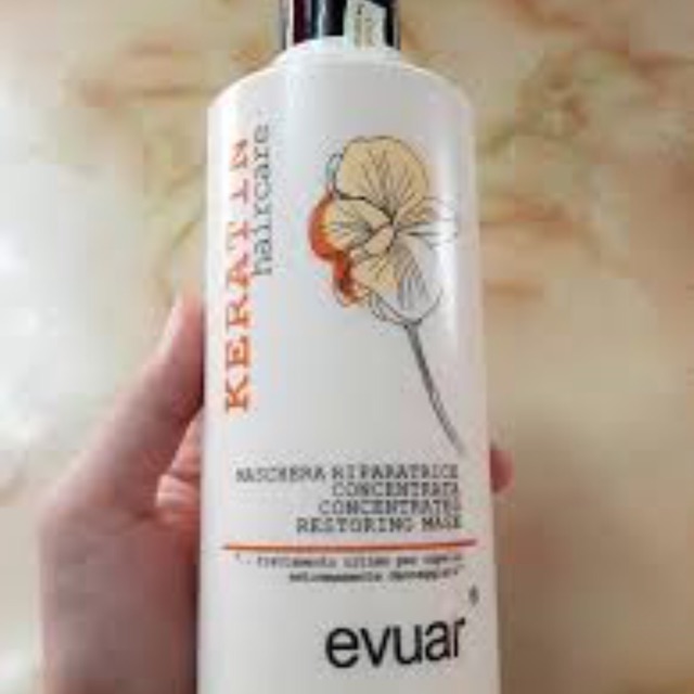 Phục Hồi Tái Sinh Tóc Keratin Evuar 518ml